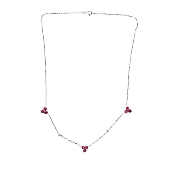 Pink Sapphire & Diamond Necklace Kiefer Jewelers Lutz, FL