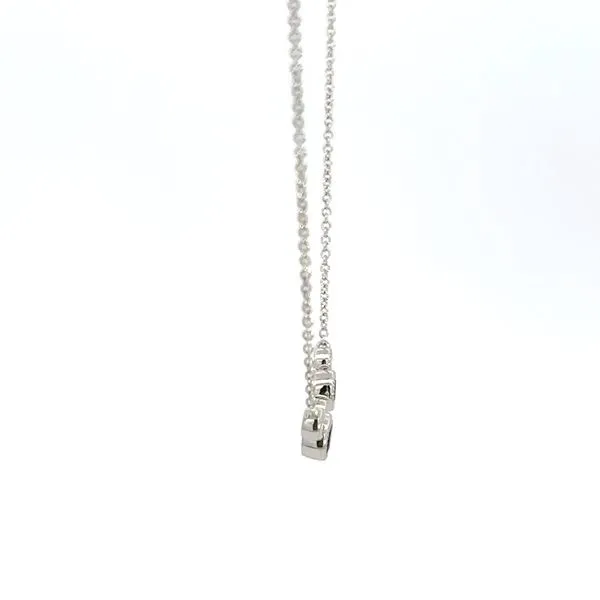14K Diamond & Sapphire Necklace Image 2 Kiefer Jewelers Lutz, FL