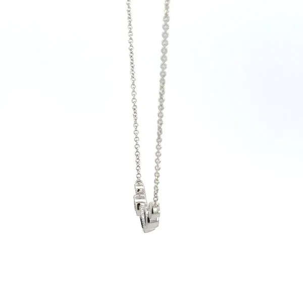 14K Diamond & Sapphire Necklace Image 3 Kiefer Jewelers Lutz, FL