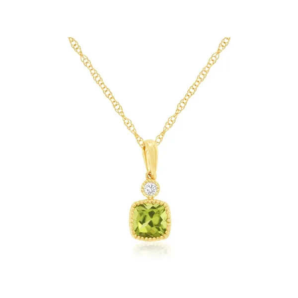 14KY Peridot and Diamond Pendant Kiefer Jewelers Lutz, FL