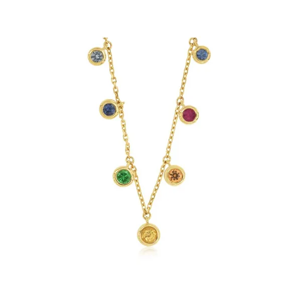 14KY Mixed Sapphire Necklace Kiefer Jewelers Lutz, FL