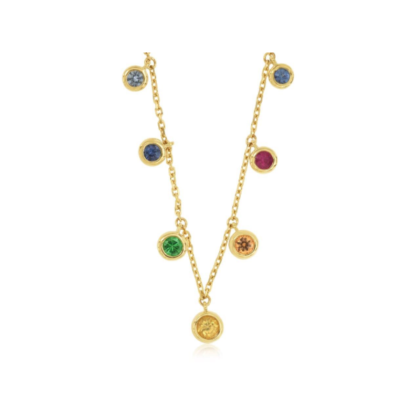 14KY Mixed Sapphire Necklace Kiefer Jewelers Lutz, FL