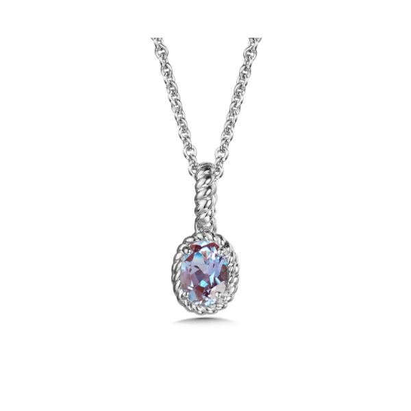 Sterling Silver Created Alexandrite Pendant Kiefer Jewelers Lutz, FL