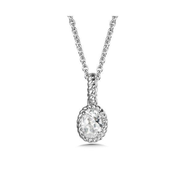 Sterling Silver Created White Sapphire Pendant Kiefer Jewelers Lutz, FL