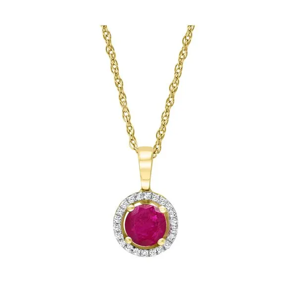 14K Ruby & Diamond Pendant Kiefer Jewelers Lutz, FL