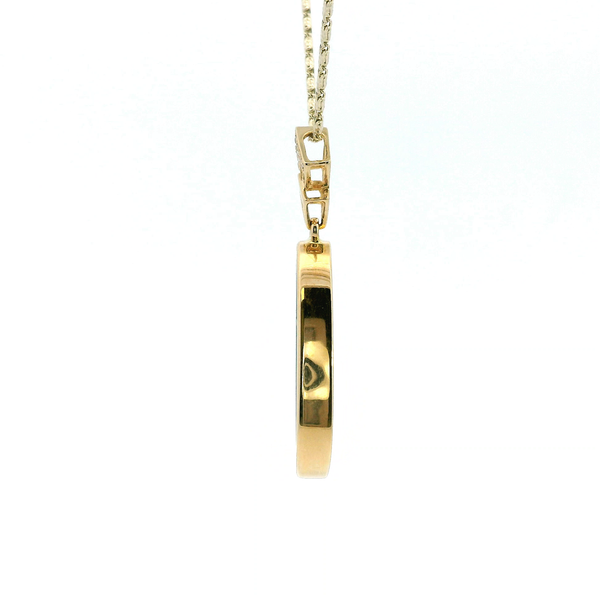 14KY Doublet Opal and Diamond Pendant Image 4 Kiefer Jewelers Lutz, FL