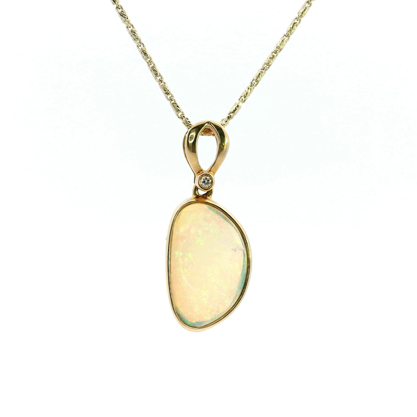 14KY Opal and Diamond Pendant Kiefer Jewelers Lutz, FL