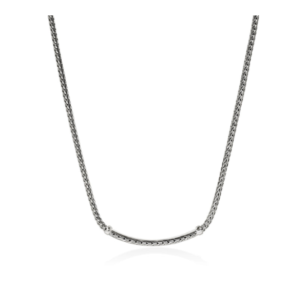 John Hardy Essential Pavé Necklace, Sterling Silver, Gemstones Image 4 Kiefer Jewelers Lutz, FL