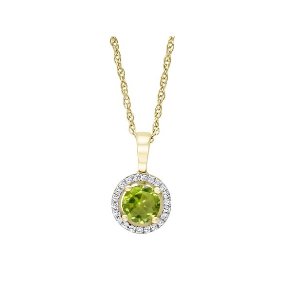 14K Peridot & Diamond Pendant Kiefer Jewelers Lutz, FL