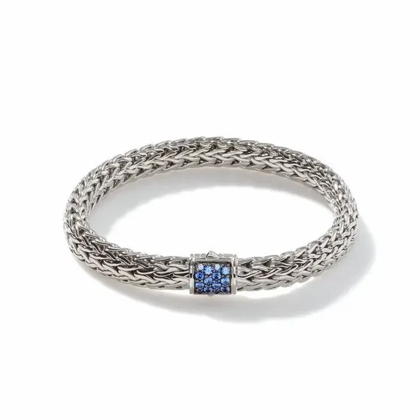 John Hardy Sterling Silver Blue Sapphire Bracelet Image 2 Kiefer Jewelers Lutz, FL