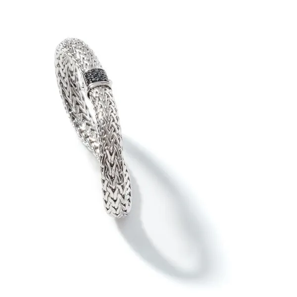 John Hardy Sterling Silver Black Sapphire Bracelet Image 4 Kiefer Jewelers Lutz, FL
