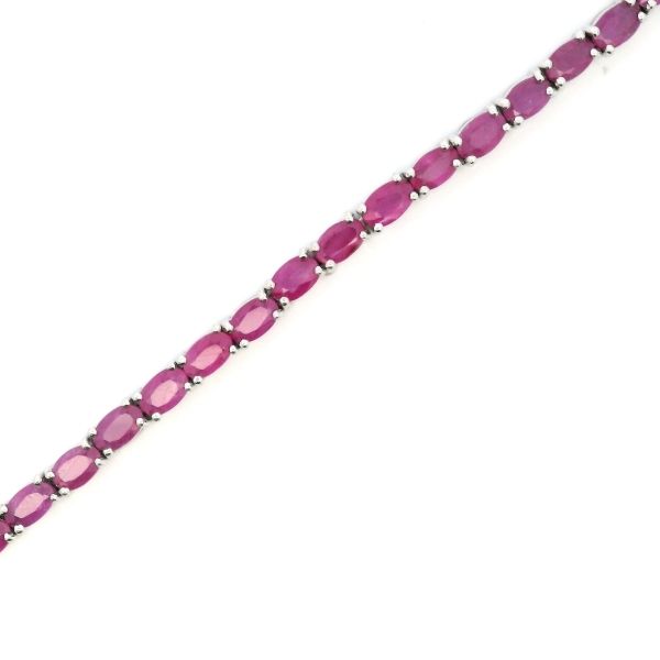 SS Oval Ruby Tennis Bracelet Kiefer Jewelers Lutz, FL
