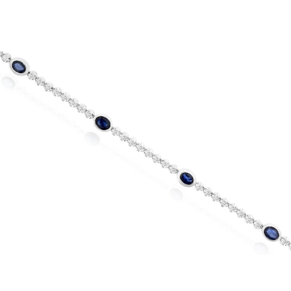 14KW Sapphire and Diamond Bracelet Kiefer Jewelers Lutz, FL
