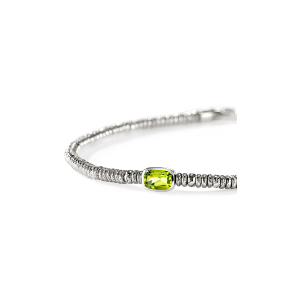 SS Heishi Peridot Rondell Bracelet by John Hardy Image 2 Kiefer Jewelers Lutz, FL
