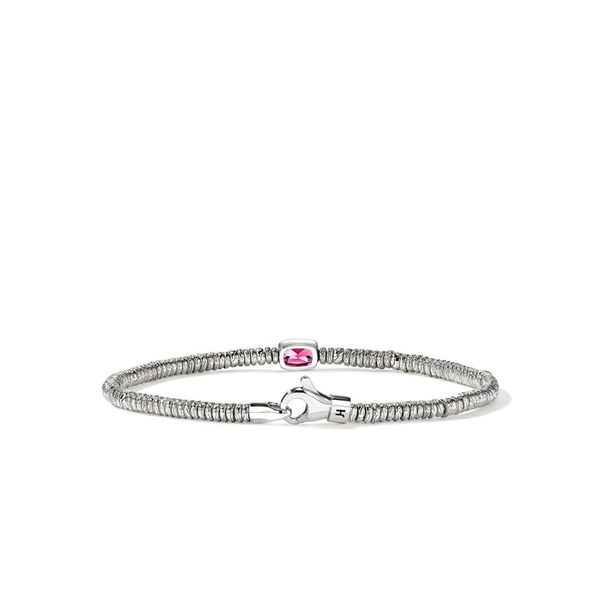 SS Heishi Rhodolite Garnet Rondell Bracelet by John Hardy Image 3 Kiefer Jewelers Lutz, FL