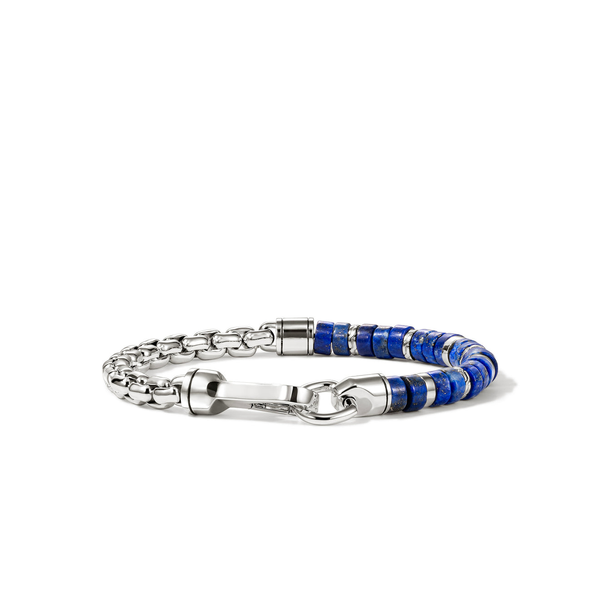 SS 6MM Heishi Lapis Chain Bracelet by John Hardy Kiefer Jewelers Lutz, FL