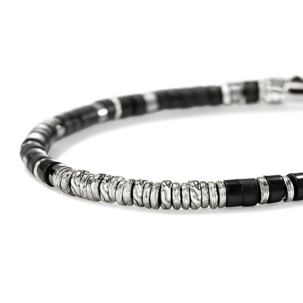 SS Heishi Black Onyx and Hematite Bracelet by John Hardy Image 2 Kiefer Jewelers Lutz, FL