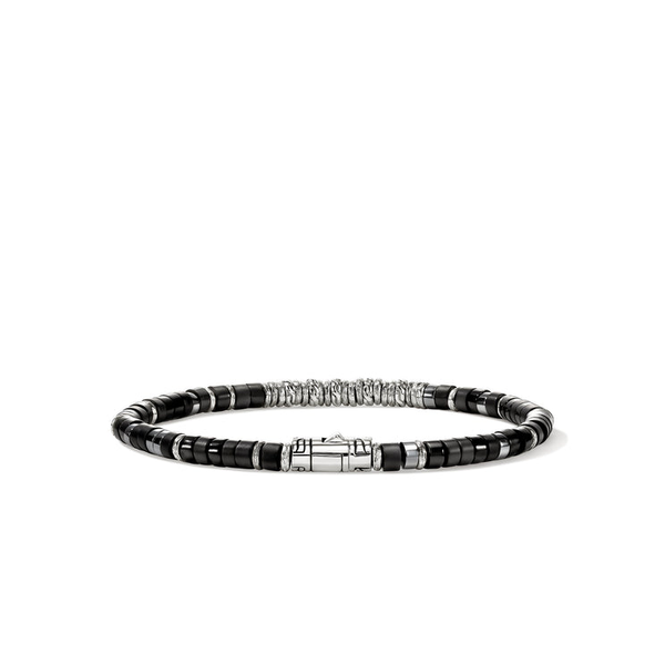SS Heishi Black Onyx and Hematite Bracelet by John Hardy Image 3 Kiefer Jewelers Lutz, FL