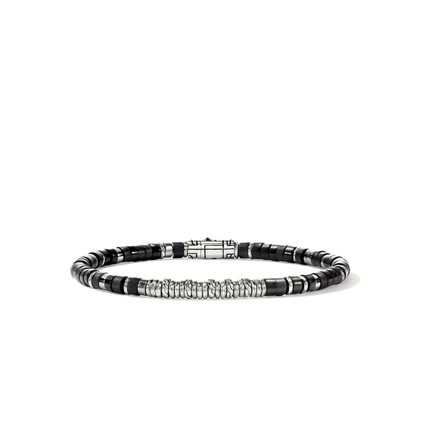 SS Heishi Black Onyx and Hematite Bracelet by John Hardy Kiefer Jewelers Lutz, FL