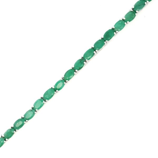 SS Oval Emerald Tennis Bracelet Kiefer Jewelers Lutz, FL