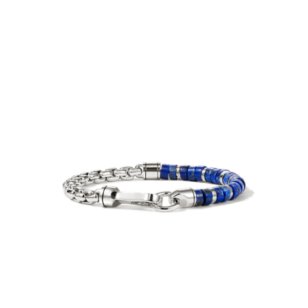 SS 6MM Heishi Lapis Chain Bracelet by John Hardy Kiefer Jewelers Lutz, FL