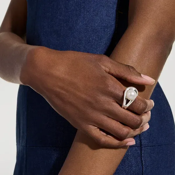 John Hardy Sterling Silver Surf Pearl Ring Image 2 Kiefer Jewelers Lutz, FL