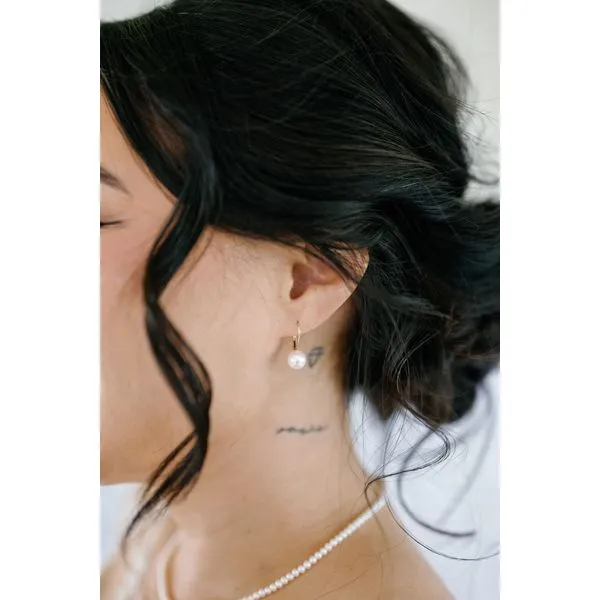 14KY Akoya Pearl Earring Image 2 Kiefer Jewelers Lutz, FL