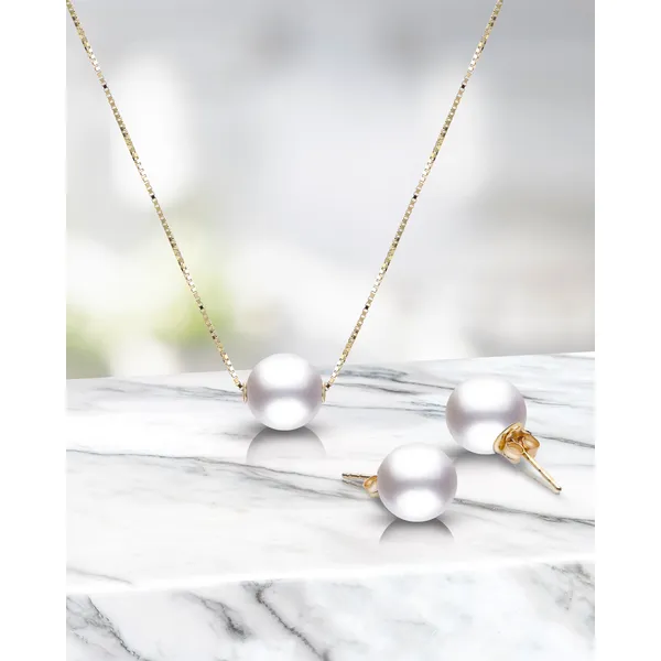 3mm Cultured Pearl Studs Image 2 Kiefer Jewelers Lutz, FL