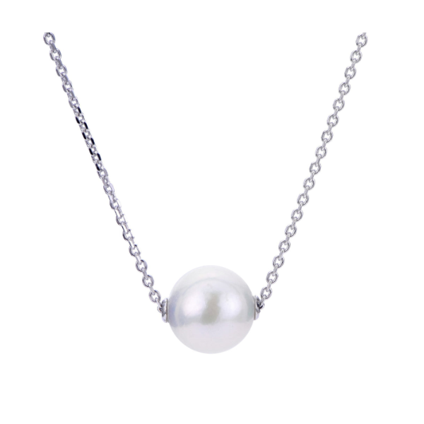 Sterling Silver Freshwater Pearl Solitaire Necklace Kiefer Jewelers Lutz, FL
