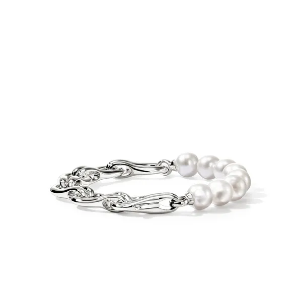 John Hardy Surf Pearl and Link Bracelet Image 2 Kiefer Jewelers Lutz, FL