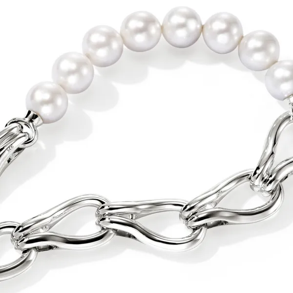 John Hardy Surf Pearl and Link Bracelet Image 3 Kiefer Jewelers Lutz, FL