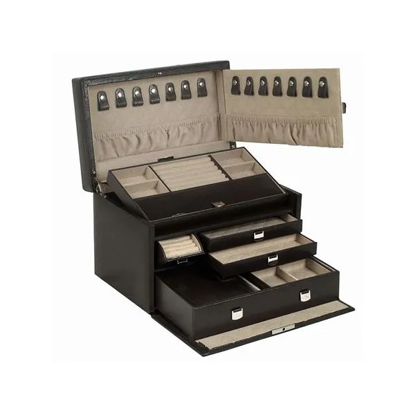 Wolf Designs London Cocoa Medium Jewelry Box Image 2 Kiefer Jewelers Lutz, FL