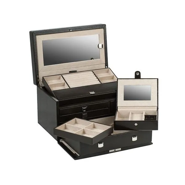 Wolf Designs London Cocoa Medium Jewelry Box Image 3 Kiefer Jewelers Lutz, FL
