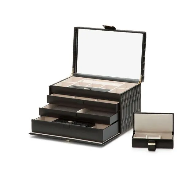 Wolf Designs Caroline Large Black Jewelry Case Image 2 Kiefer Jewelers Lutz, FL