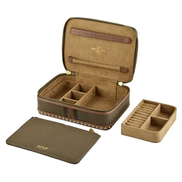 Ida Travel Zip Jewelry Case by Wolf Designs Image 4 Kiefer Jewelers Lutz, FL