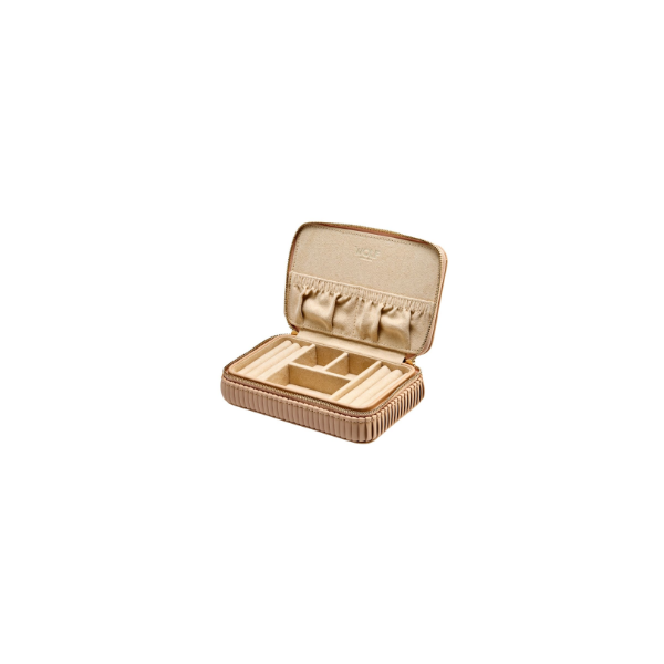 Bella Zip Case in Mocha by Wolf Image 2 Kiefer Jewelers Lutz, FL