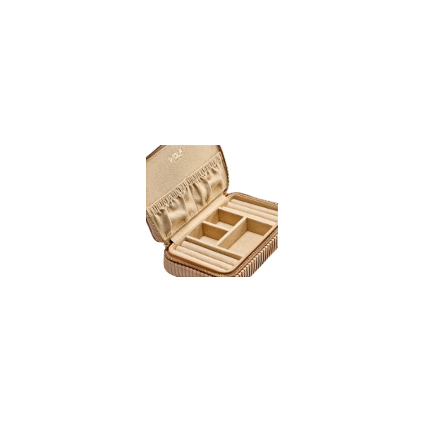 Bella Zip Case in Mocha by Wolf Image 3 Kiefer Jewelers Lutz, FL