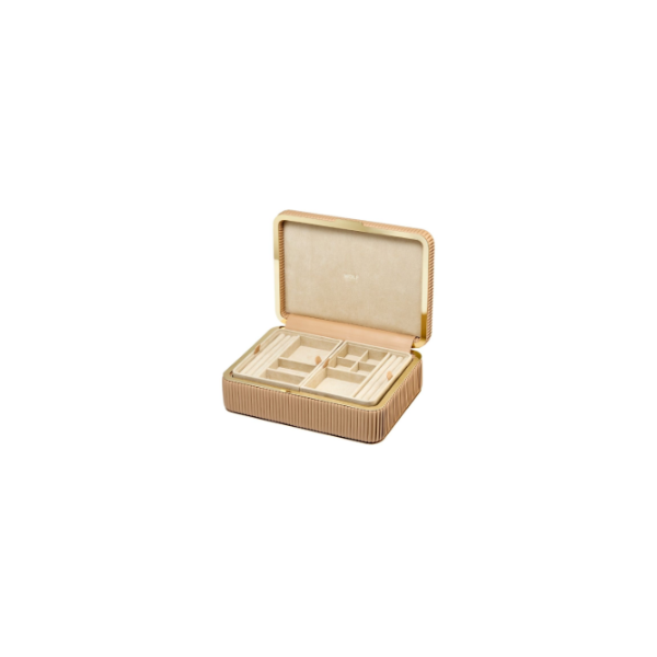 Bella Medium Jewelry Box in Mocha by Wolf Image 2 Kiefer Jewelers Lutz, FL