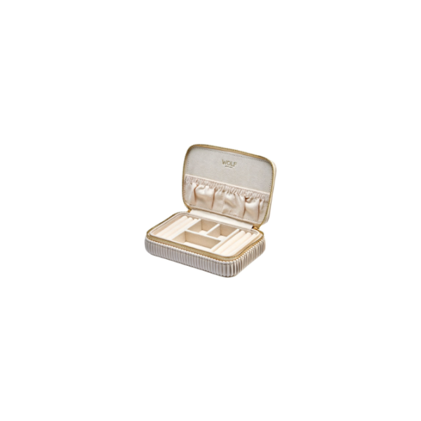 Bella Zip Case in Bone by Wolf Image 2 Kiefer Jewelers Lutz, FL