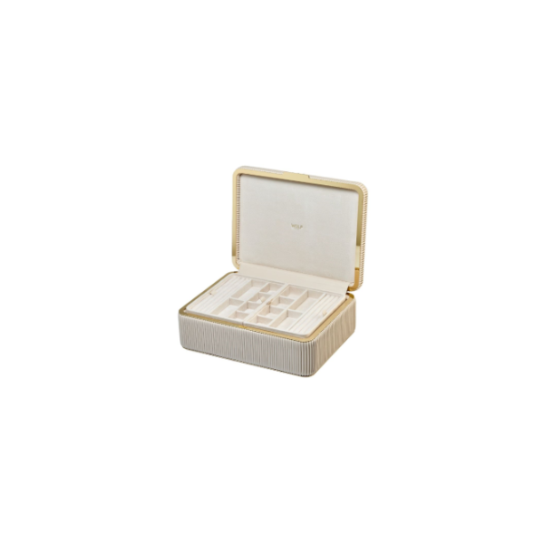 Bella Large Jewelry Box in Bone by Wolf Image 2 Kiefer Jewelers Lutz, FL
