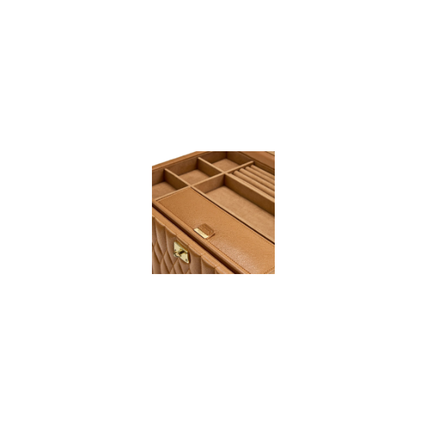 Lauren Large Jewelry Box - Caramel by Wolf Image 5 Kiefer Jewelers Lutz, FL