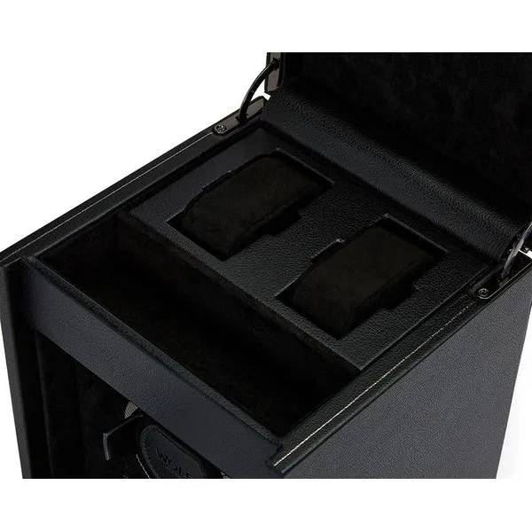 Wolf Designs British Racing Single Watch Winder with Storage Image 3 Kiefer Jewelers Lutz, FL