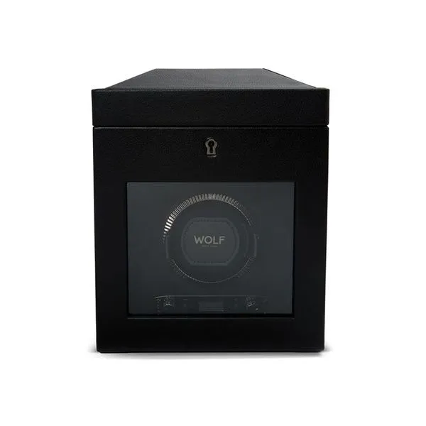 Wolf Designs British Racing Single Watch Winder with Storage Kiefer Jewelers Lutz, FL