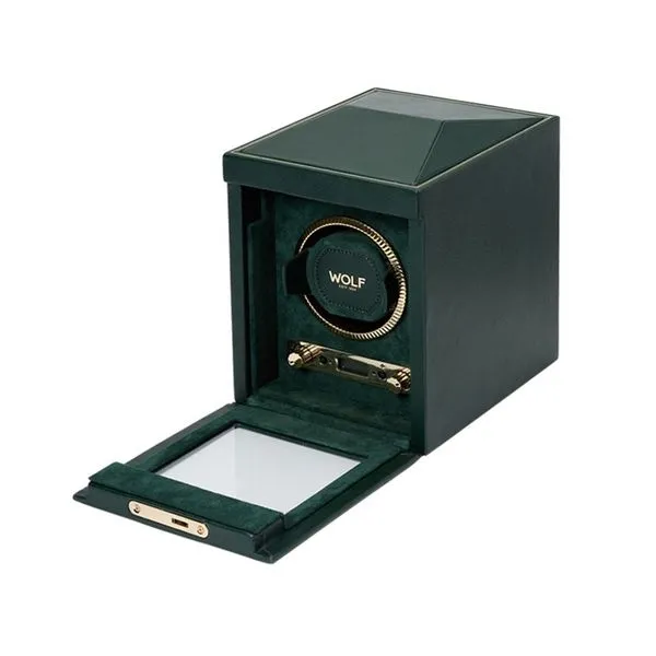 British Racing Single Green No Storage Watch Winder Image 2 Kiefer Jewelers Lutz, FL