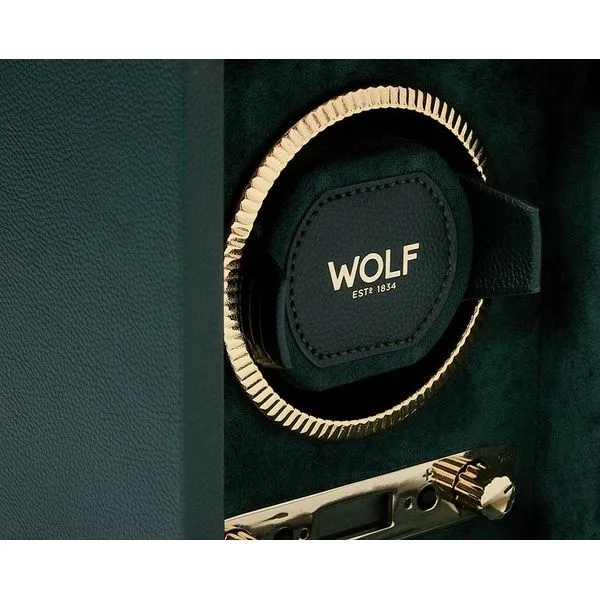 British Racing Single Green No Storage Watch Winder Image 3 Kiefer Jewelers Lutz, FL