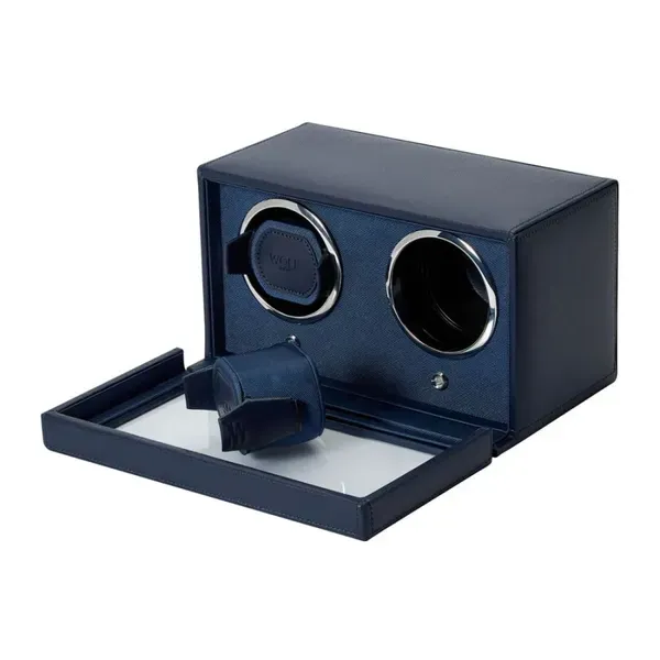 Wolf Designs Cub Double Watch Winder With Cover Image 3 Kiefer Jewelers Lutz, FL