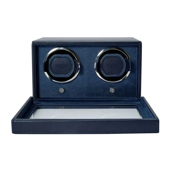 Wolf Designs Cub Double Watch Winder With Cover Image 4 Kiefer Jewelers Lutz, FL