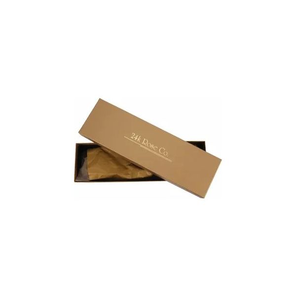 Lacquered Gold 24K Gold Trim Rose Image 3 Kiefer Jewelers Lutz, FL