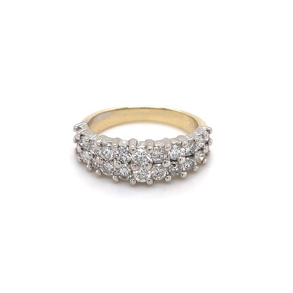 Estate 14K Double Row Diamond Ring Kiefer Jewelers Lutz, FL