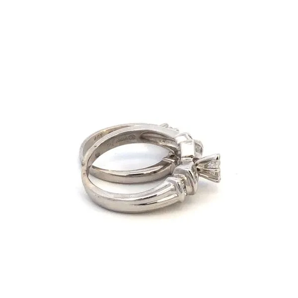 Estate Platinum Marquise Bridal Set Image 3 Kiefer Jewelers Lutz, FL
